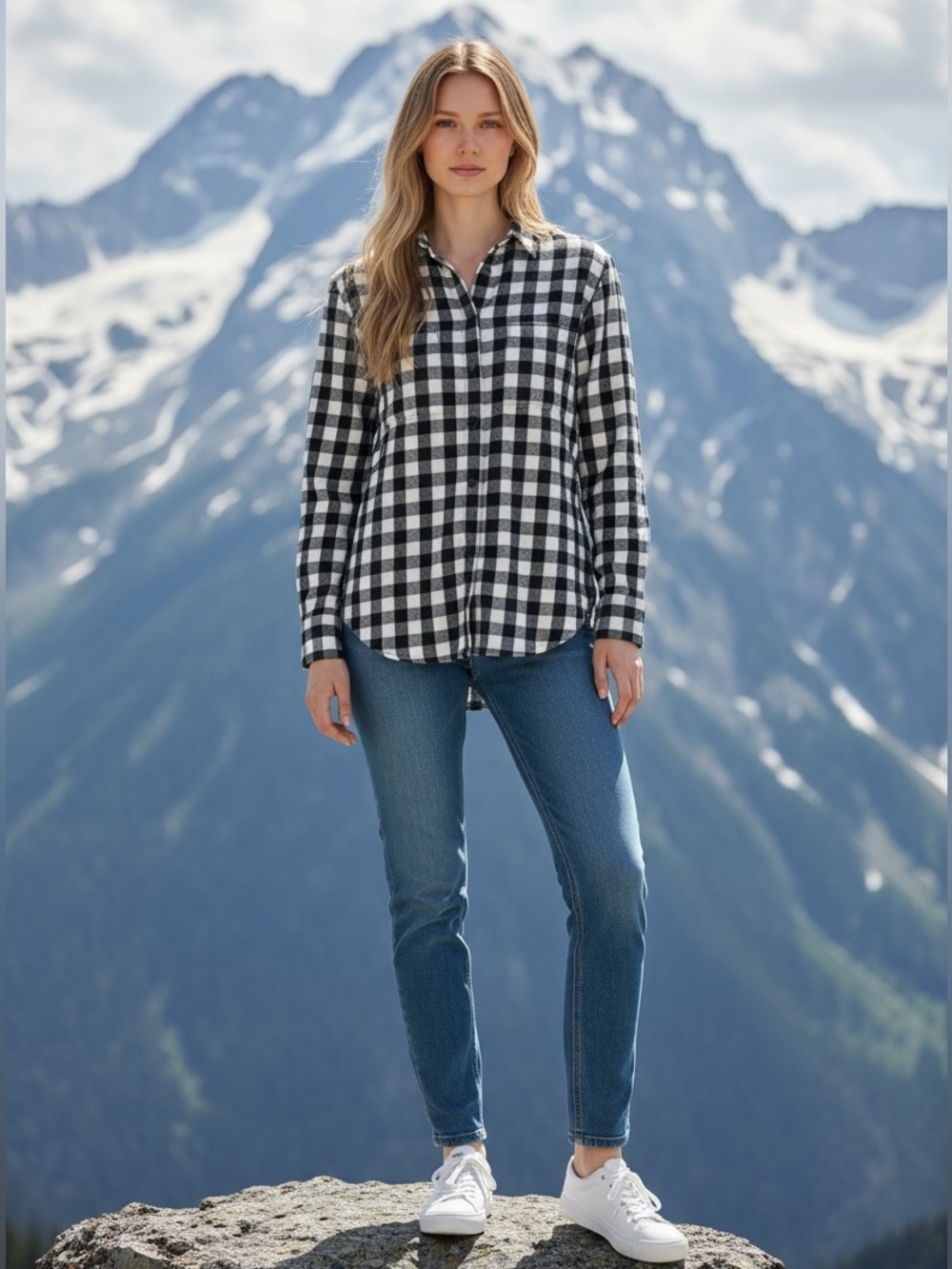Madewell Gingham Flannel Shirt (W)